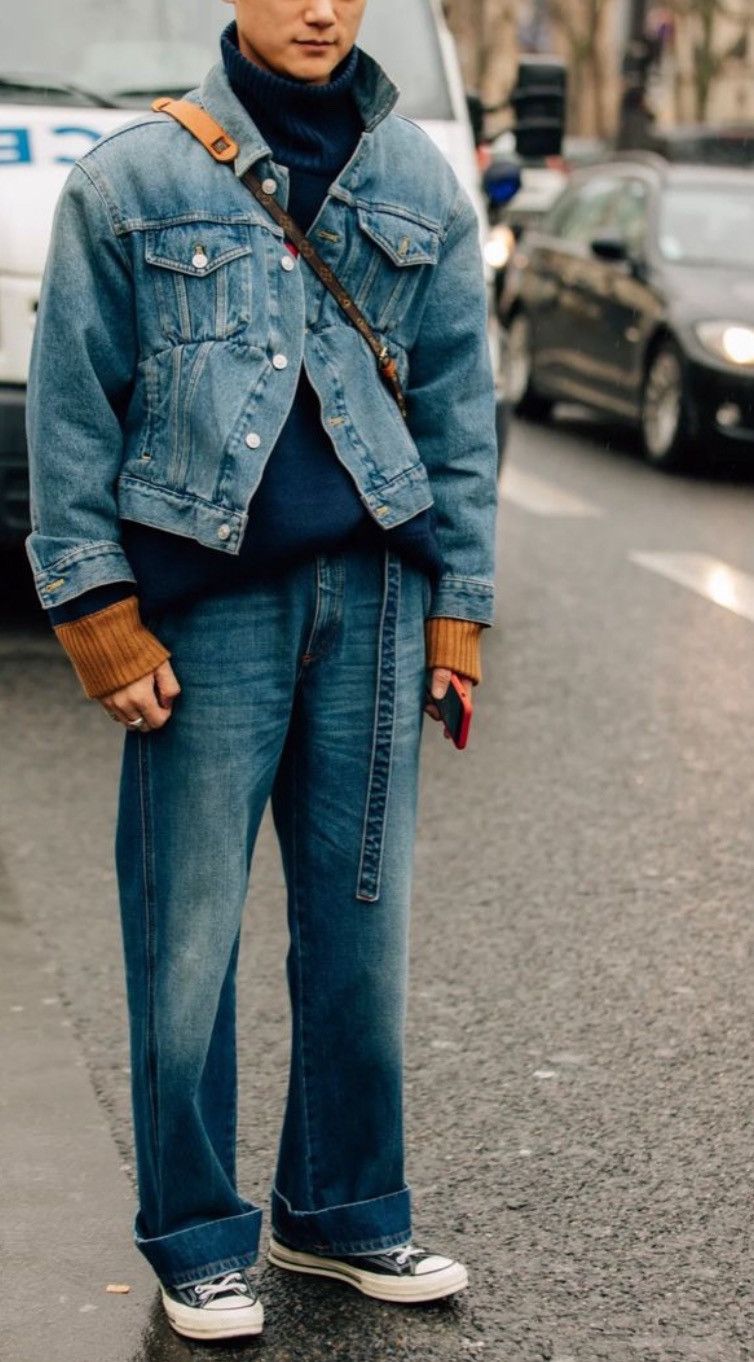 Balenciaga Unisex Blue Swing Denim Jacket RRP$2,150 Size XS / US 0-2 / IT 36-38 - 2 Thumbnail