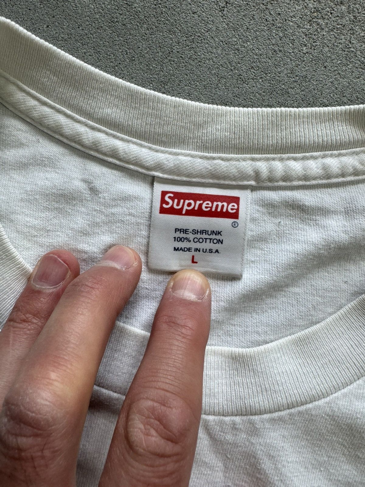 Supreme Supreme Longsleeve Box Logo White Tee Size US L / EU 52-54 / 3 - 5 Thumbnail