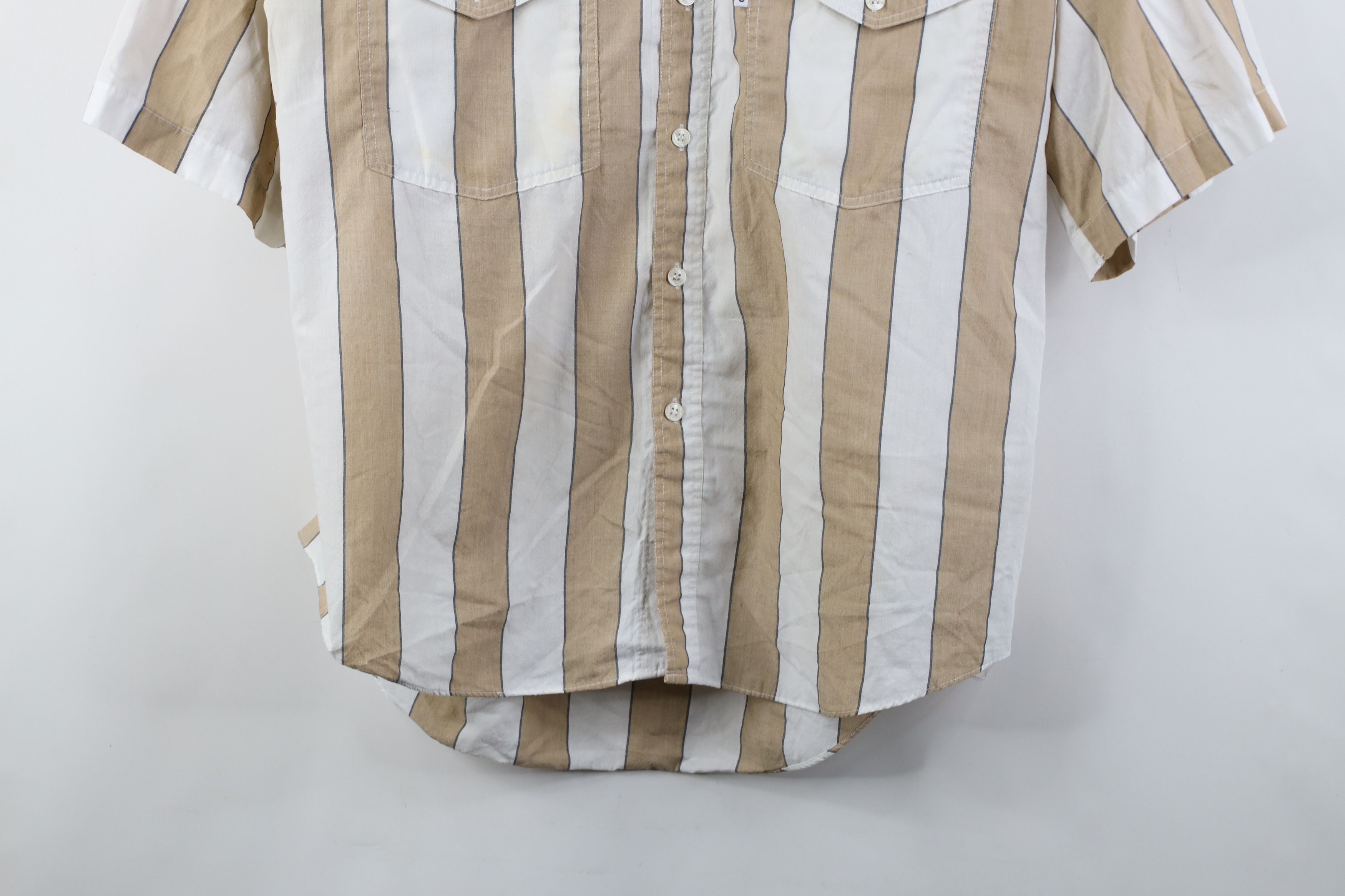 Levi's Vintage 80s Levis Big E Short Sleeve Button Down Shirt Size US L / EU 52-54 / 3 - 3 Thumbnail