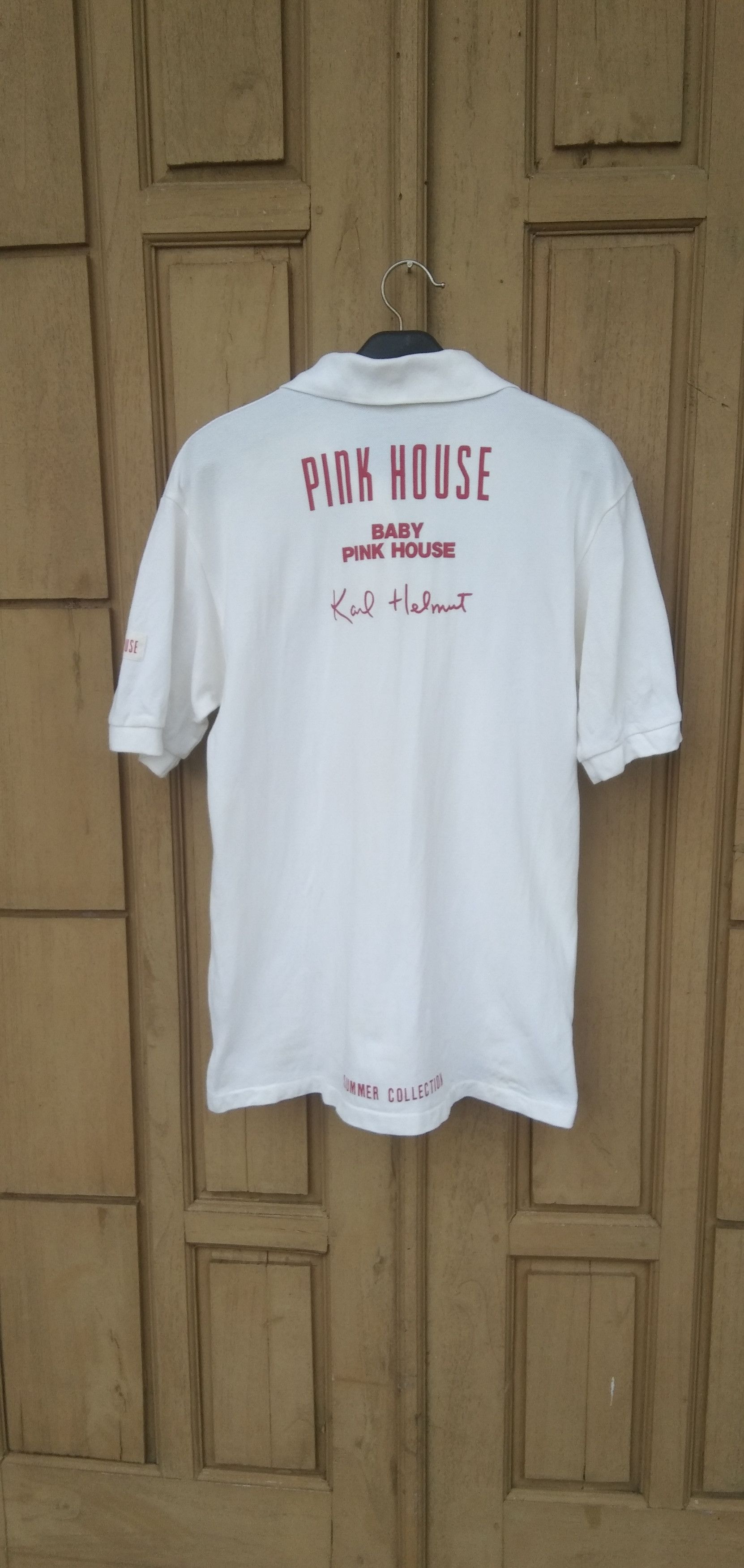 Pink house x karl helmut collar shirt