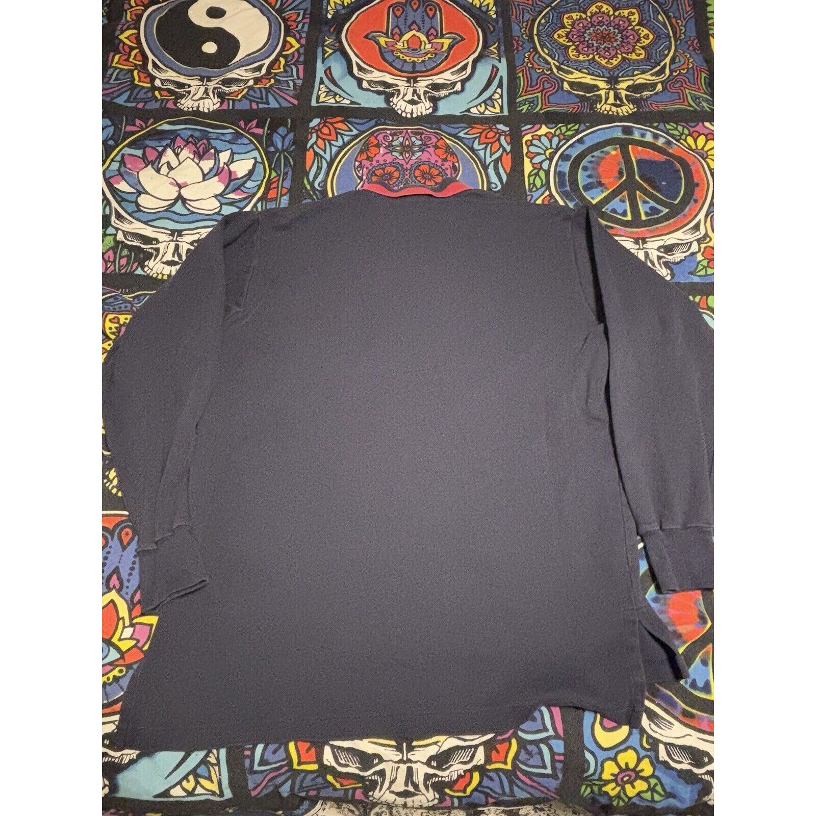Ralph Lauren vintage spellout collar polo sport long sleeve blue size M Size US M / EU 48-50 / 2 - 2 Thumbnail