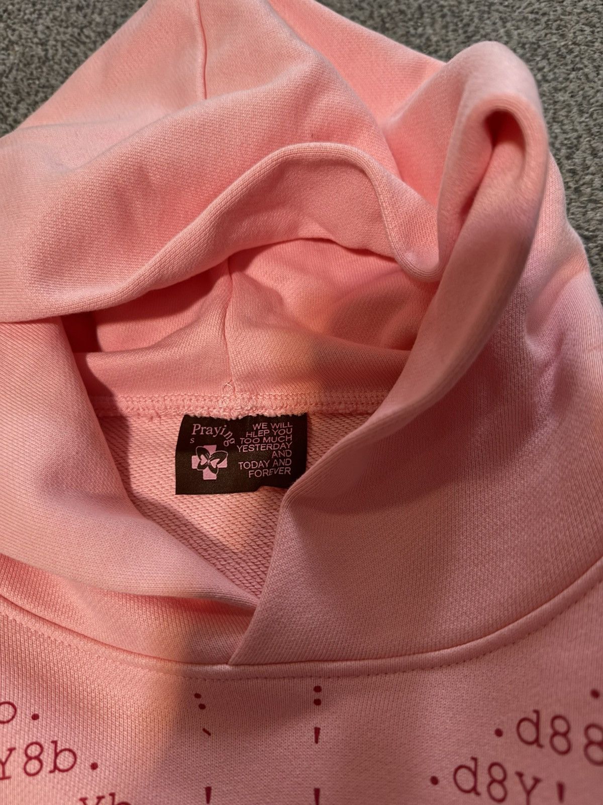 Praying PRAYING Exclusive Pink Butterfly Hoodie Men’s Size Small Size US S / EU 44-46 / 1 - 3 Thumbnail