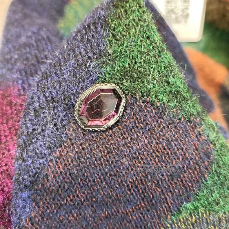 Chanel Chanel Purple and green colour matching sweater Size XXS / US 00 / IT 34 - 6 Thumbnail