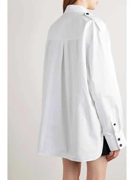 KHAITE o1s22i1n0724 Missa Oversized Shirt in White Size S / US 4 / IT 40 - 4 Thumbnail