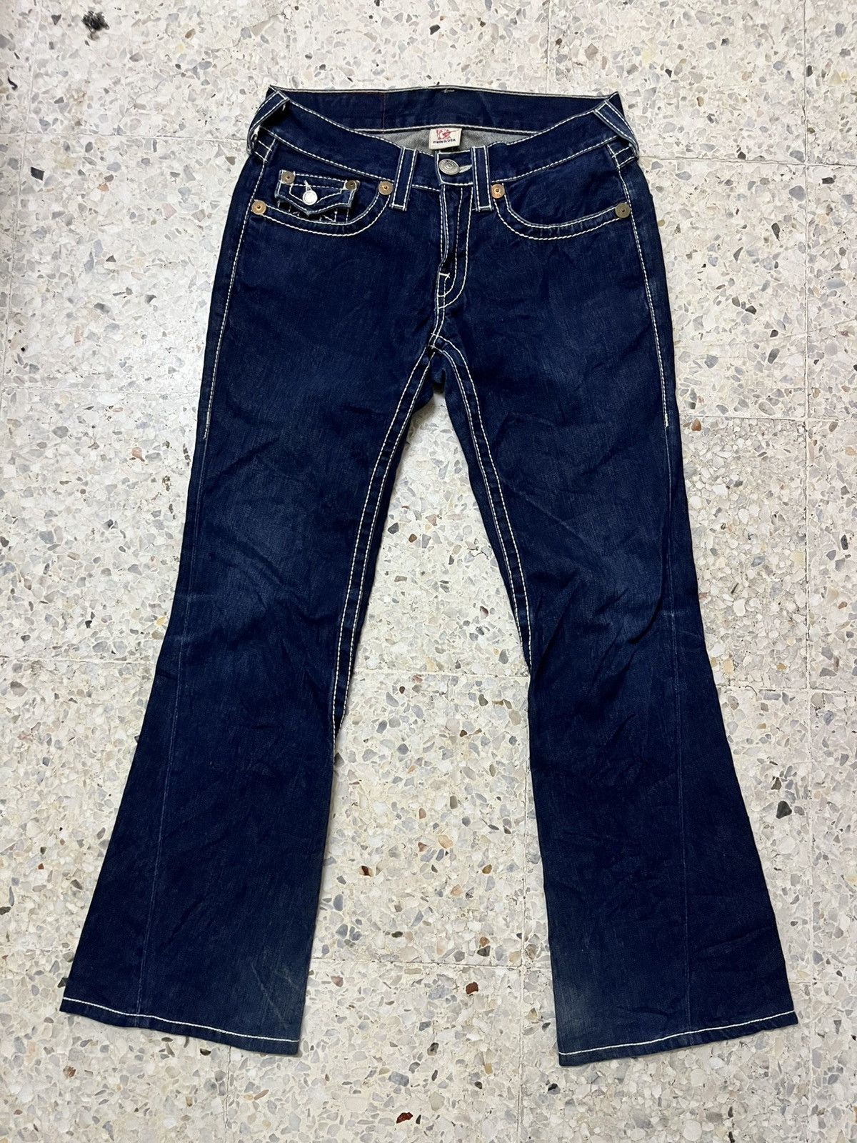 True Religion Vintage True Religion Frankie Big T Bootcut Denim Rare Cut Size US 33 - 2 Thumbnail