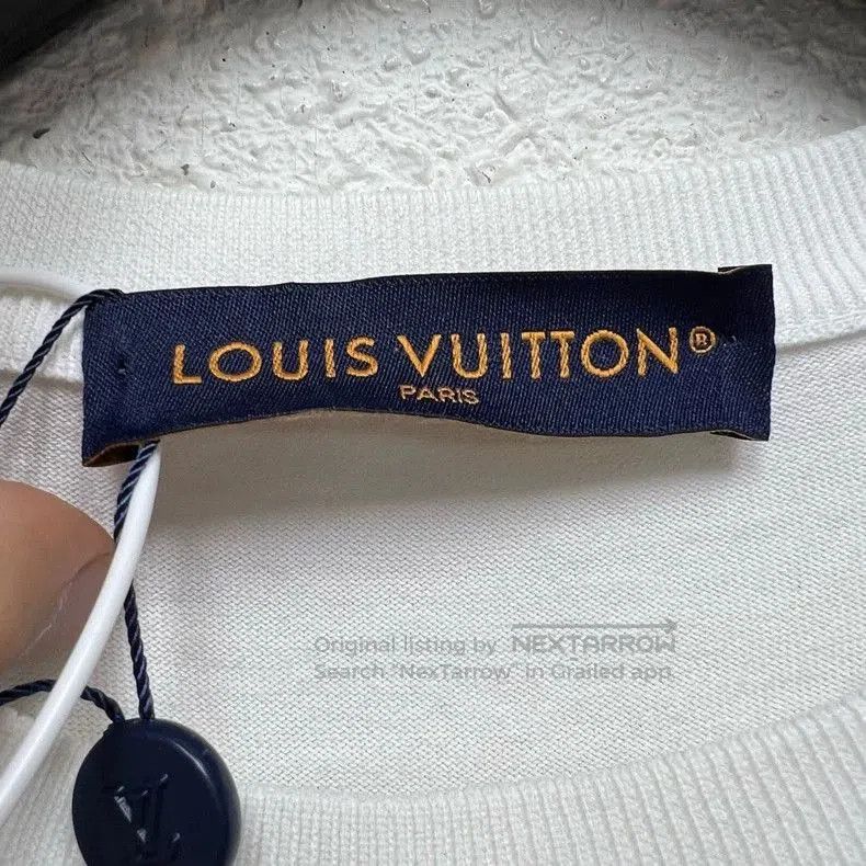 Louis Vuitton Louis Vuitton White Embroidered Logo Short Sleeve. Size US M / EU 48-50 / 2 - 3 Thumbnail