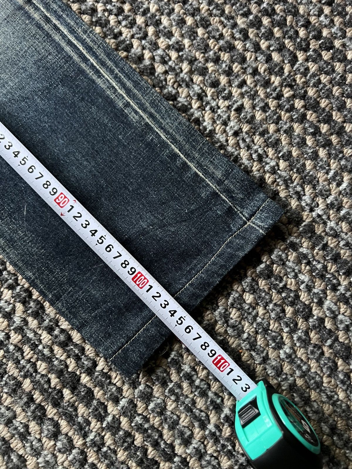 Japanese Brand 00’s Oniarai Embroided Evisu Style Jeans Japanese Demon Size US 29 - 8 Thumbnail