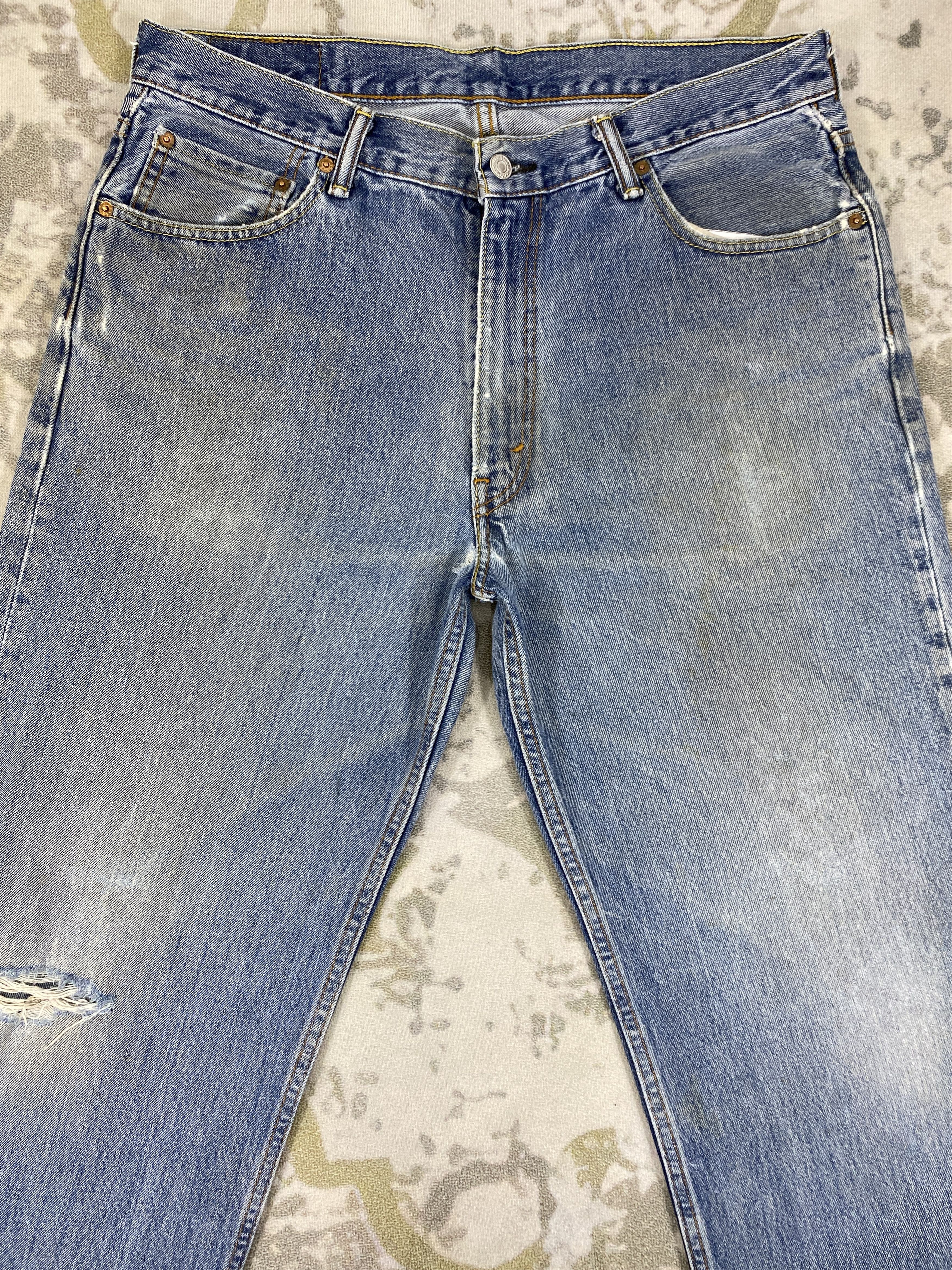 Levi's Blue Vintage Levi's 550 Jeans 36x35 Denim -JN1892 Size US 36 / EU 52 - 3 Thumbnail