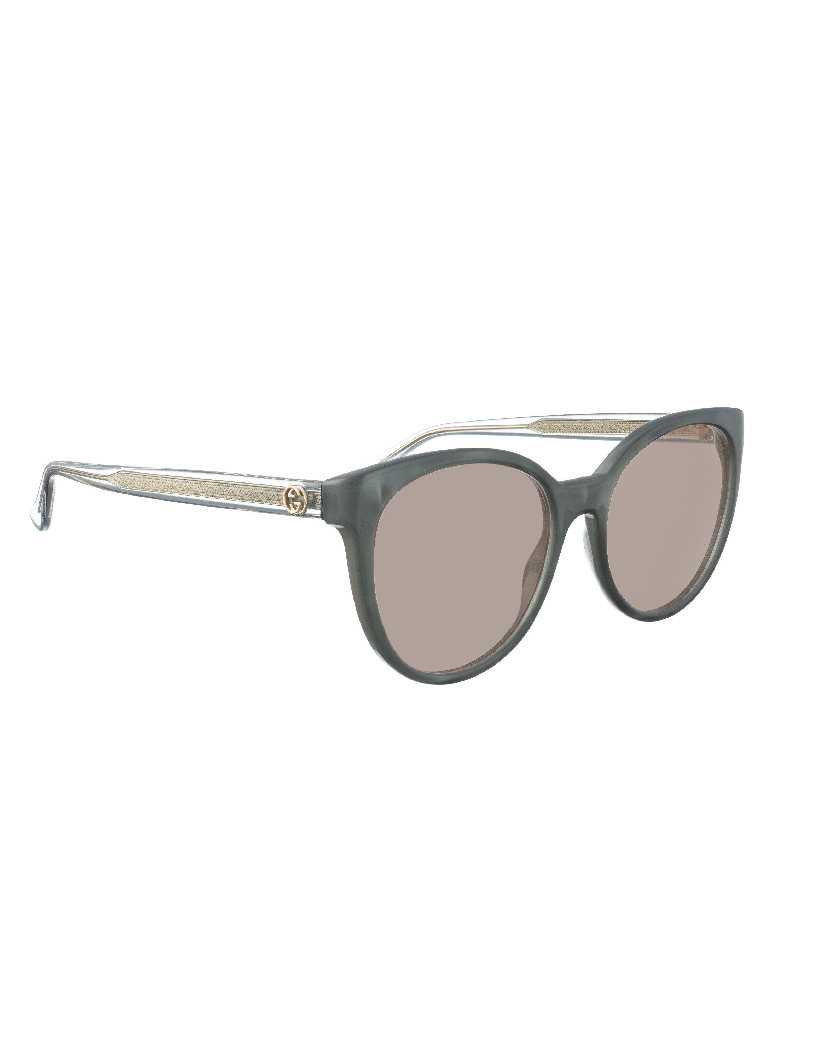 Gucci Gucci 00s Teal Pearl Sunglasses with Gold Details Size ONE SIZE - 2 Thumbnail