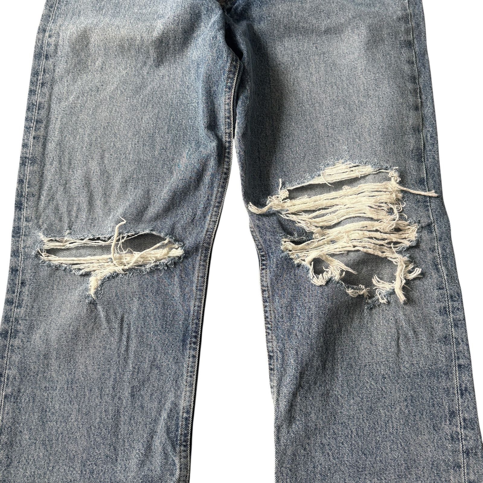 Agolde AGOLDE Lana Straight Jean Backdrop Distressed Size 29" - 6 Thumbnail