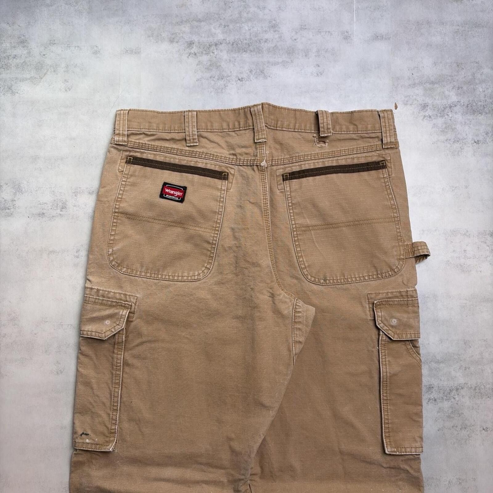 Wrangler Y2K Wrangler Distressed Baggy Double Knee Carpenter Pants Size US 36 / EU 52 - 3 Thumbnail