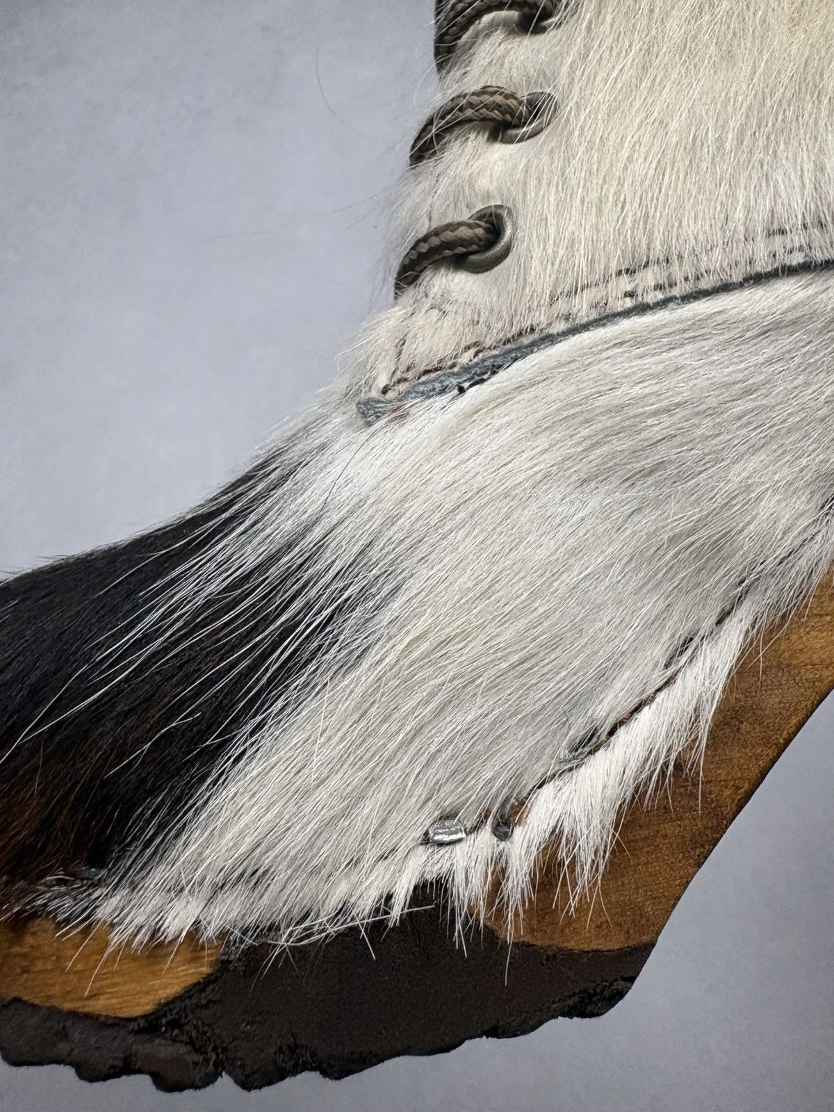 Other Woody Wood-O-Flex Cowhide Fur Ankle Boots Size 38 AvantGarde Size US 8 / IT 38 - 17 Thumbnail
