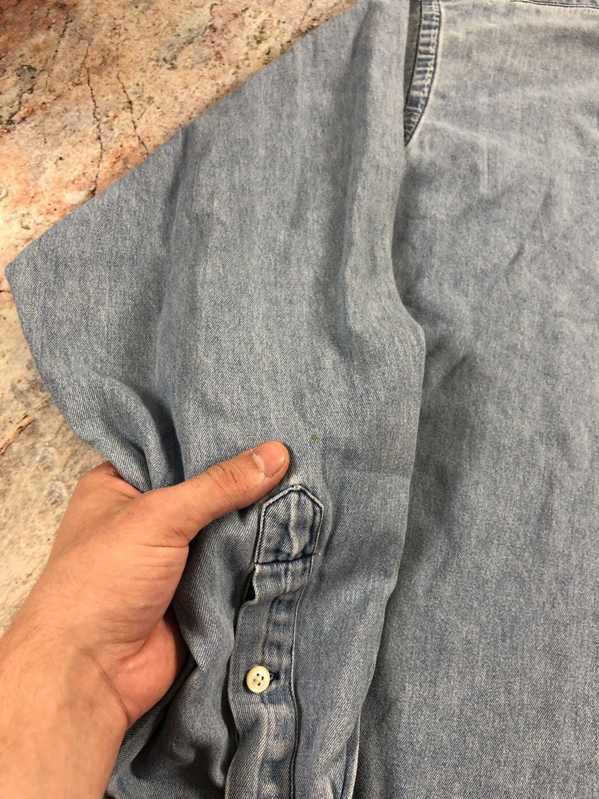 Polo Ralph Lauren × Vintage Polo Ralph Lauren vintage bear denim shirt Size US XXL / EU 58 / 5 - 6 Thumbnail