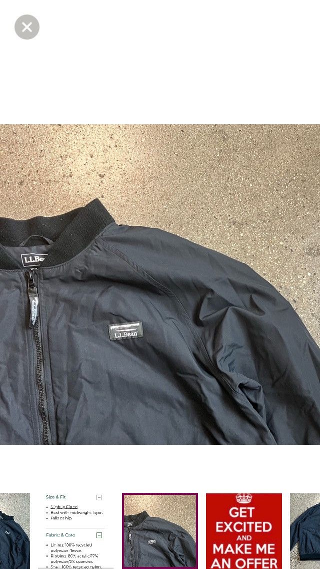 Lands' End Lands End Men’s 3 Season Bomber Jacket XXL Size US XXL / EU 58 / 5 - 6 Thumbnail