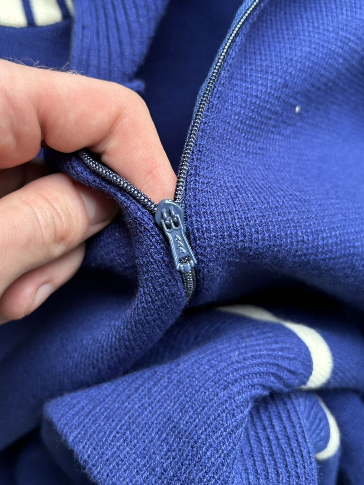 Fred Perry × Vintage 80s Vintage Ski Sweater Quarter Zip Track 70s Acrylic Raglan Size US M / EU 48-50 / 2 - 8 Thumbnail