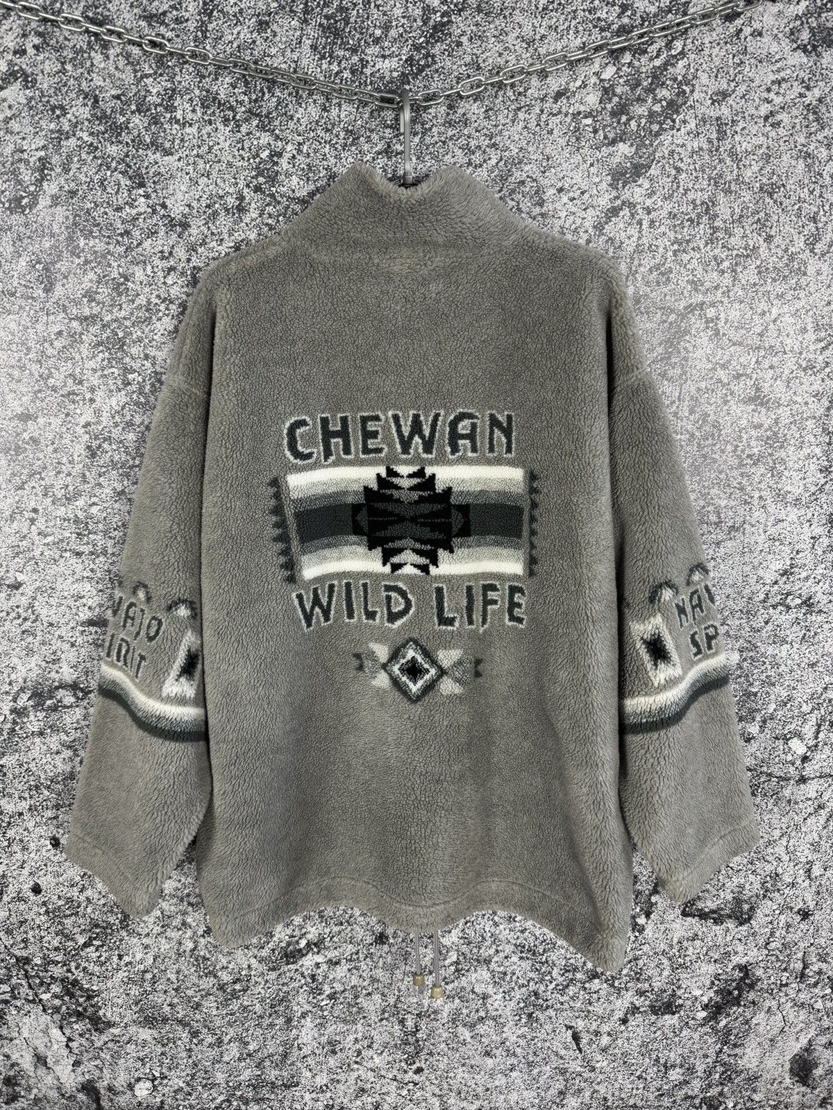 Vintage Chewan Native America Vintage Fleece Jacket Wild Life Sherpa Size US L / EU 52-54 / 3 - 11 Thumbnail