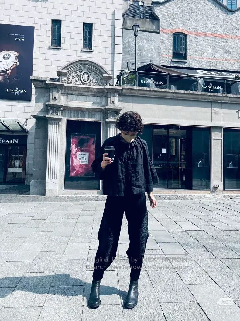 Issey Miyake Issey Miyake size:3 Black Twist Pants Size 31" - 7 Thumbnail