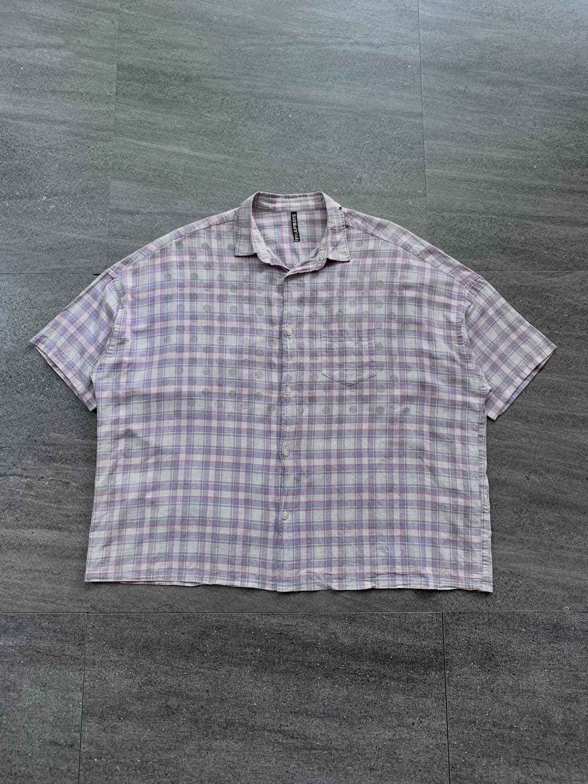 Issey Miyake FREE IMPORT TAX Frapbois Oversized Vintage Plaid Shirt Size US M / EU 48-50 / 2 - 1 Thumbnail
