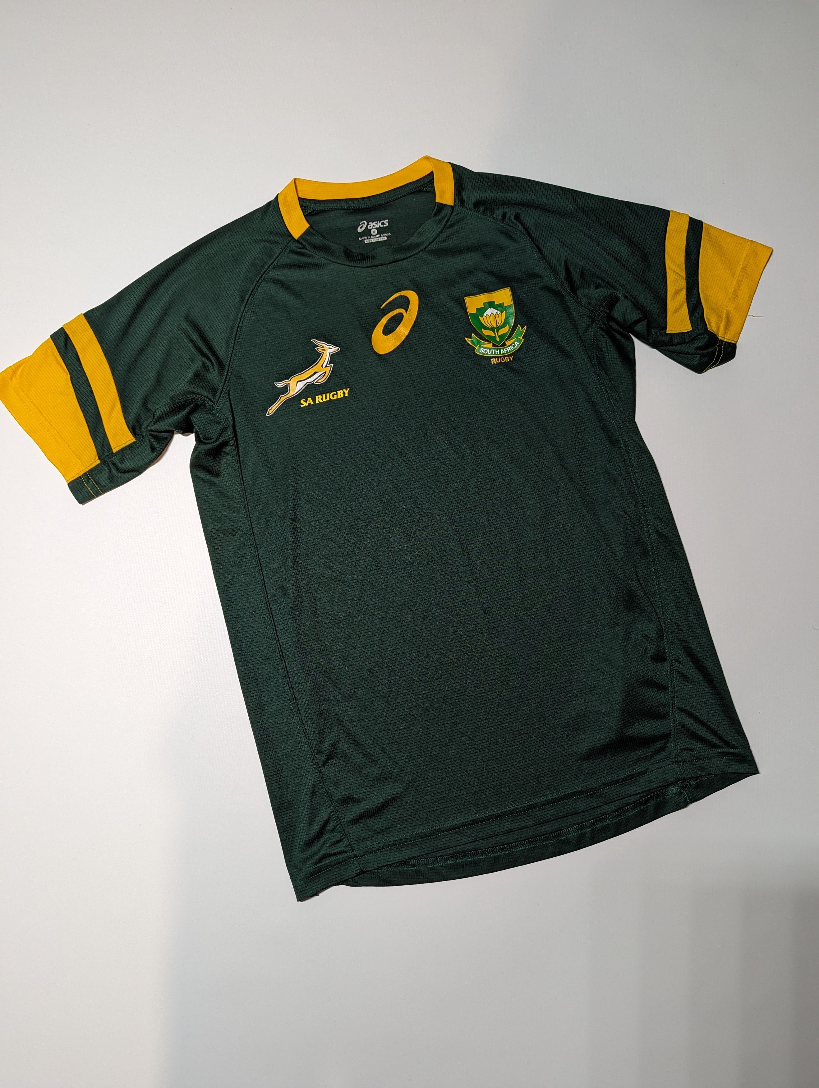 Asics Asics South Africa SA Rugby Jersey Size US S / EU 44-46 / 1 - 1 Thumbnail