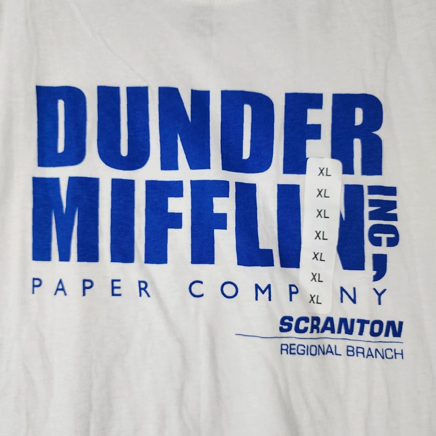 Vintage VINTAGE? No. The Office Dunder Mifflin Paper Company Shirt Womens XL White Short Sleeve T-Shirt Women XL White The Office Merch Women XL White Shirt Size 40" / US 18 - 2 Thumbnail