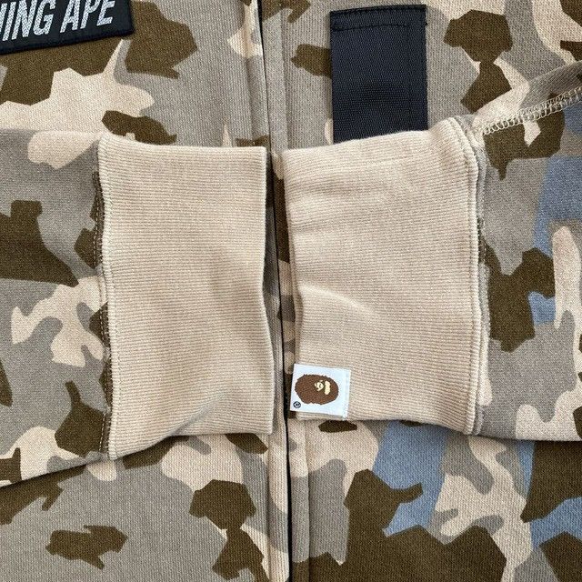 Bape BAPE SAND CAMO MILITARY RELAXED FIT FULL ZIP MASK HOODIE APE Size US L / EU 52-54 / 3 - 7 Thumbnail