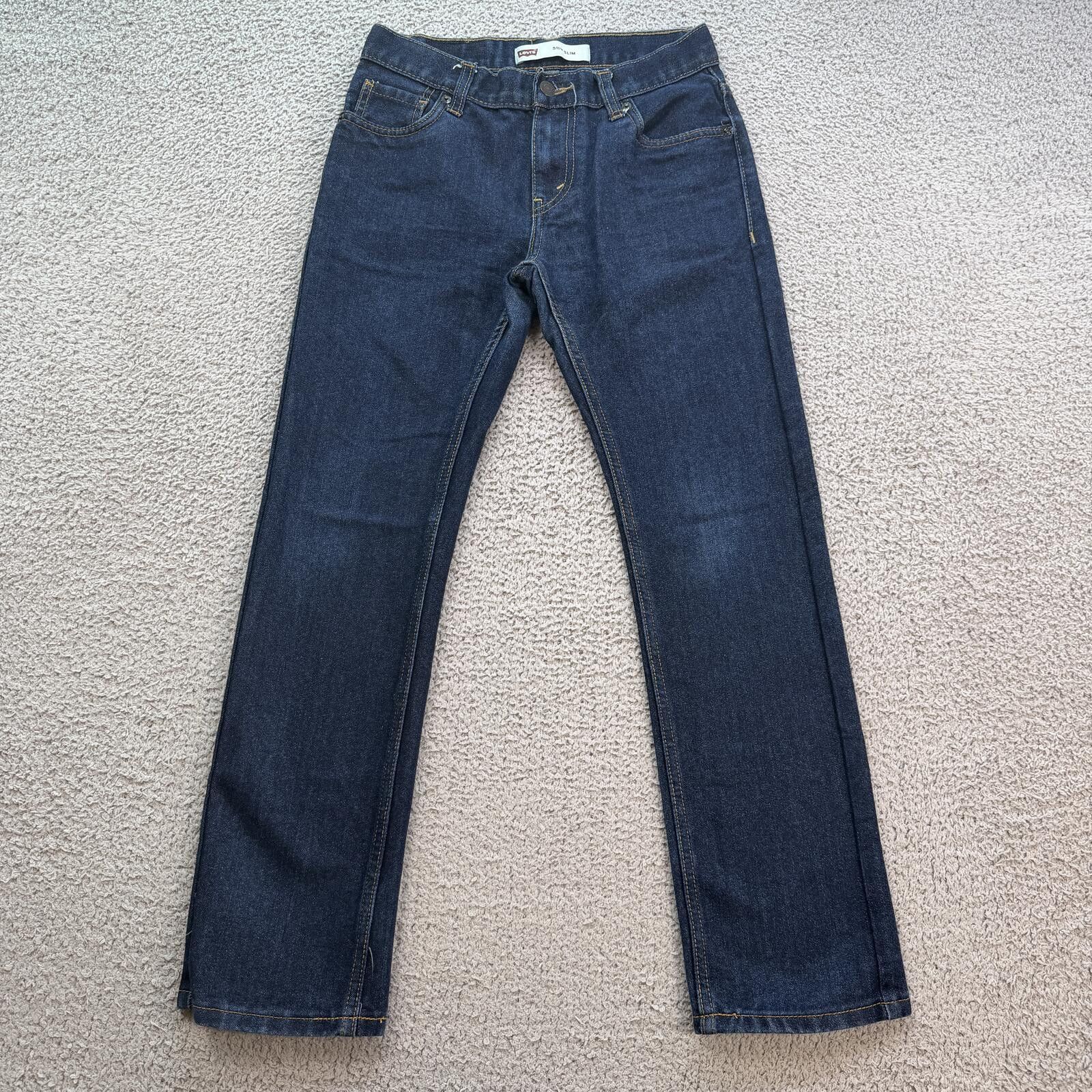 Levi's Levis 511 Women Slim Dark Wash Jeans 27x27 Low Rise Cropped Size 27" / US 4 / IT 40 - 1 Thumbnail