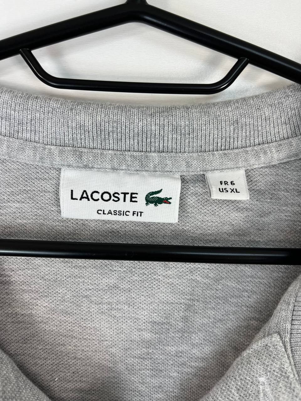 Lacoste Lacoste Long Sleeve Polo Shirt Grey Classic Fit Size XL Size US XL / EU 56 / 4 - 3 Thumbnail