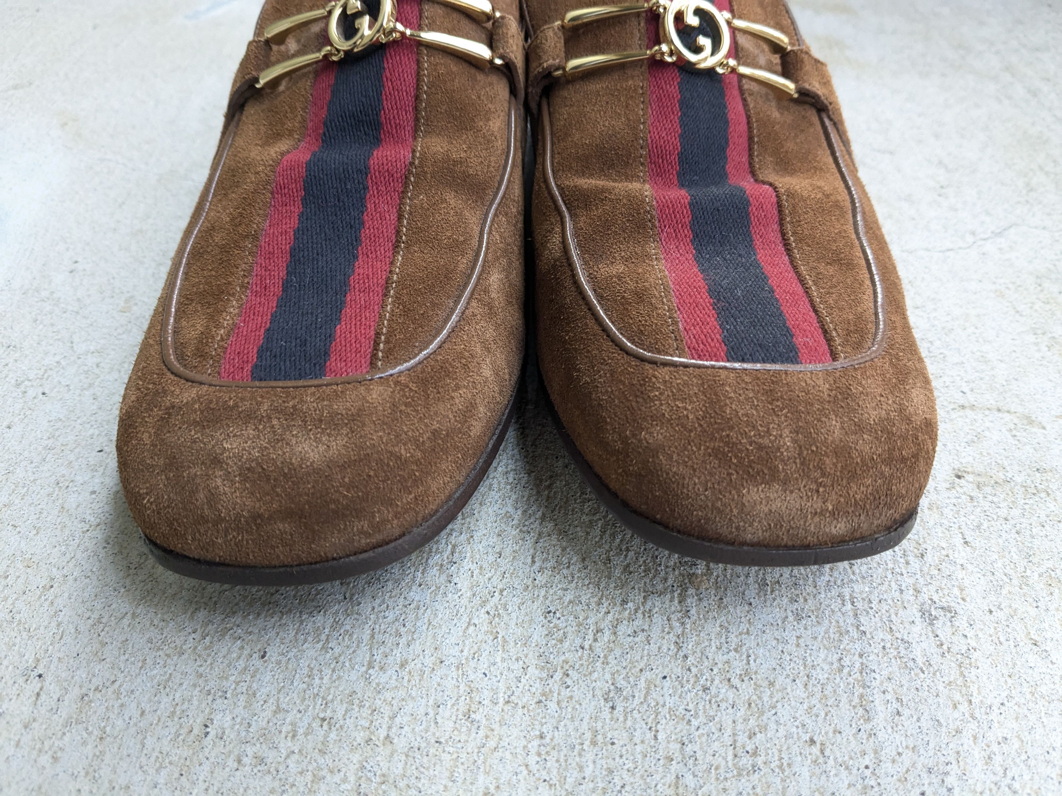 Gucci Gucci Interlocking G Loafers Brown Suede 9 Web Horsebit Size US 9 / EU 42 - 2 Thumbnail