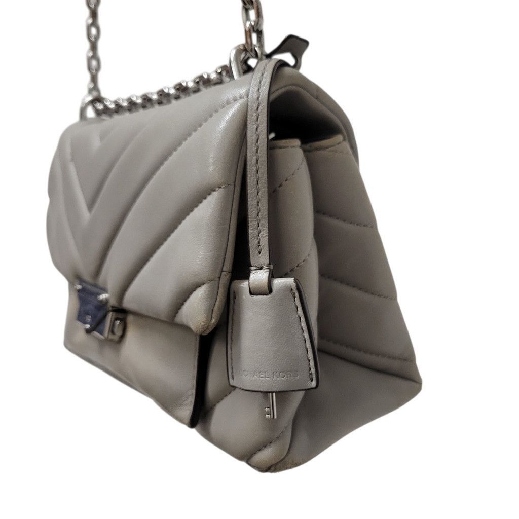Michael Kors Michael Kors Cece Medium Quilted Leather Convertible Gray Size ONE SIZE - 4 Thumbnail