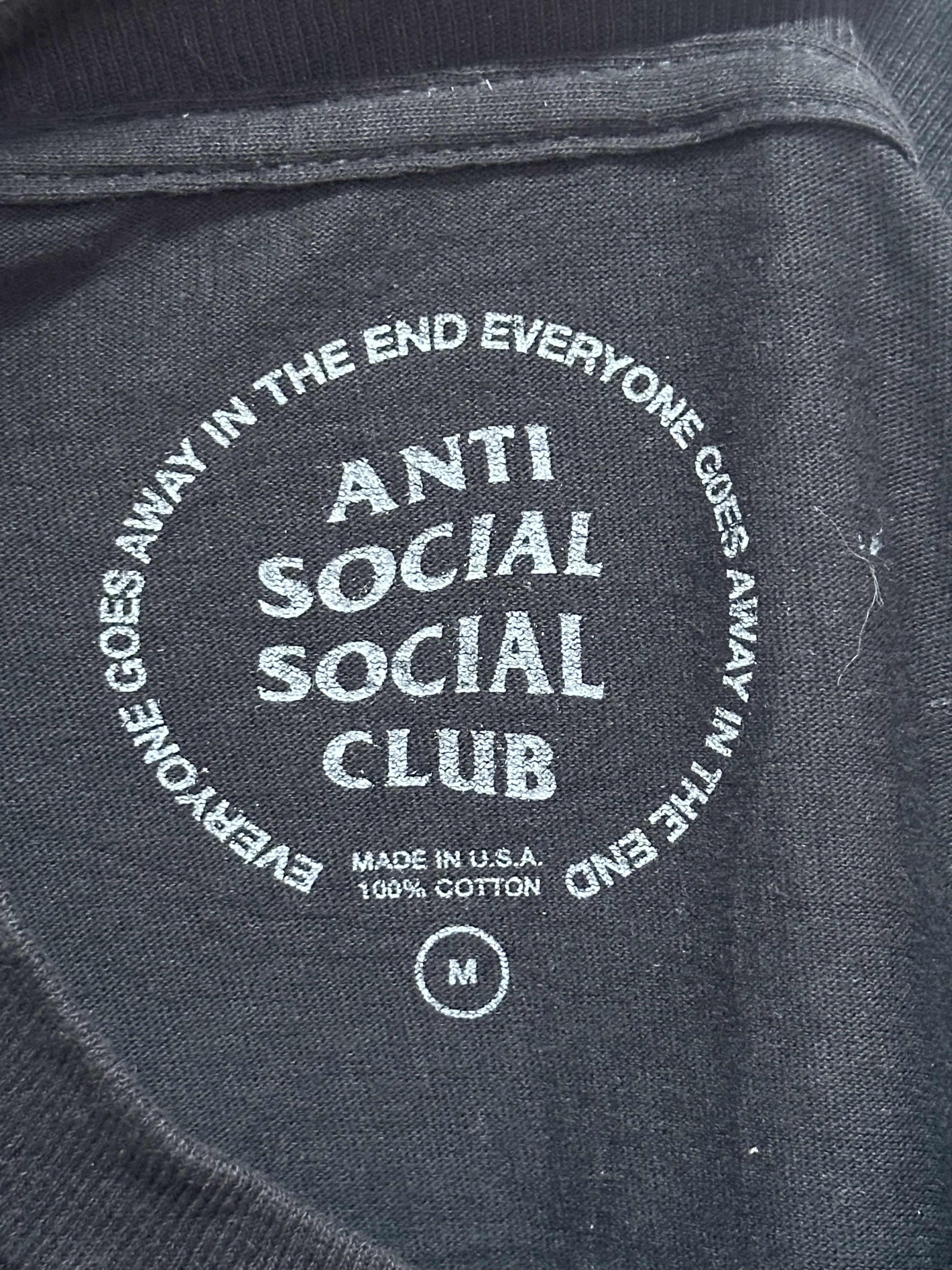 Anti Social Social Club Anti Social Social Club Long Sleeve Tee Size US M / EU 48-50 / 2 - 3 Thumbnail