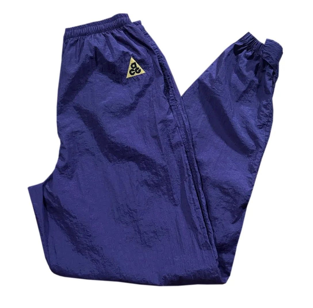 Vintage Nike ACG Purple / Orange Windbreaker Pants (Size M)