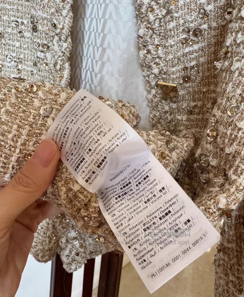 Valentino Valentino Gold sequin tweed coat Size M / US 6-8 / IT 42-44 - 3 Thumbnail