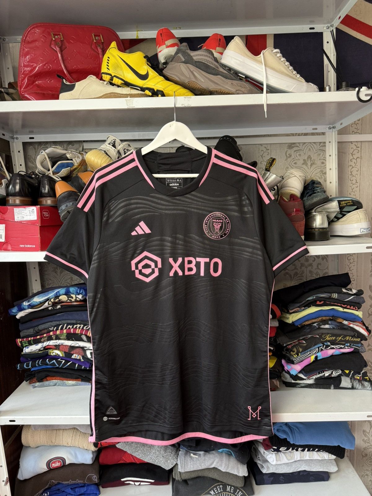 Adidas Inter Miami 2023 Away Jersey | Vintage Soccer Size US XL / EU 56 / 4 - 16 Thumbnail