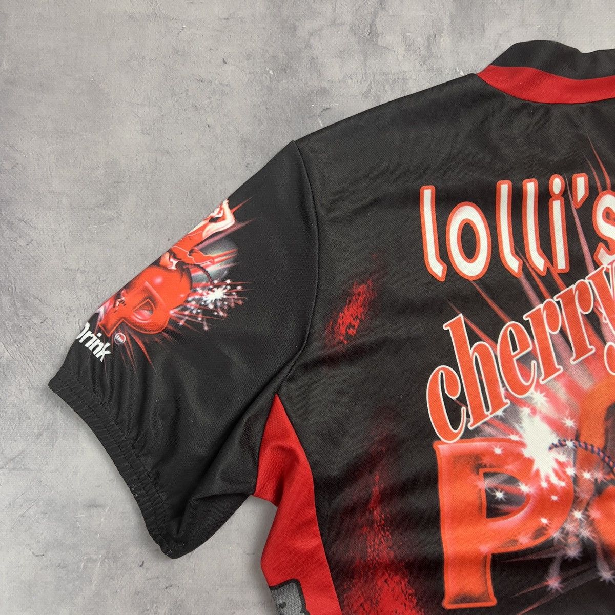 PEARL iZUMi Pearl Izumi Vintage Lolli's Cherry Overptint Cycling Jersey Size US M / EU 48-50 / 2 - 12 Thumbnail