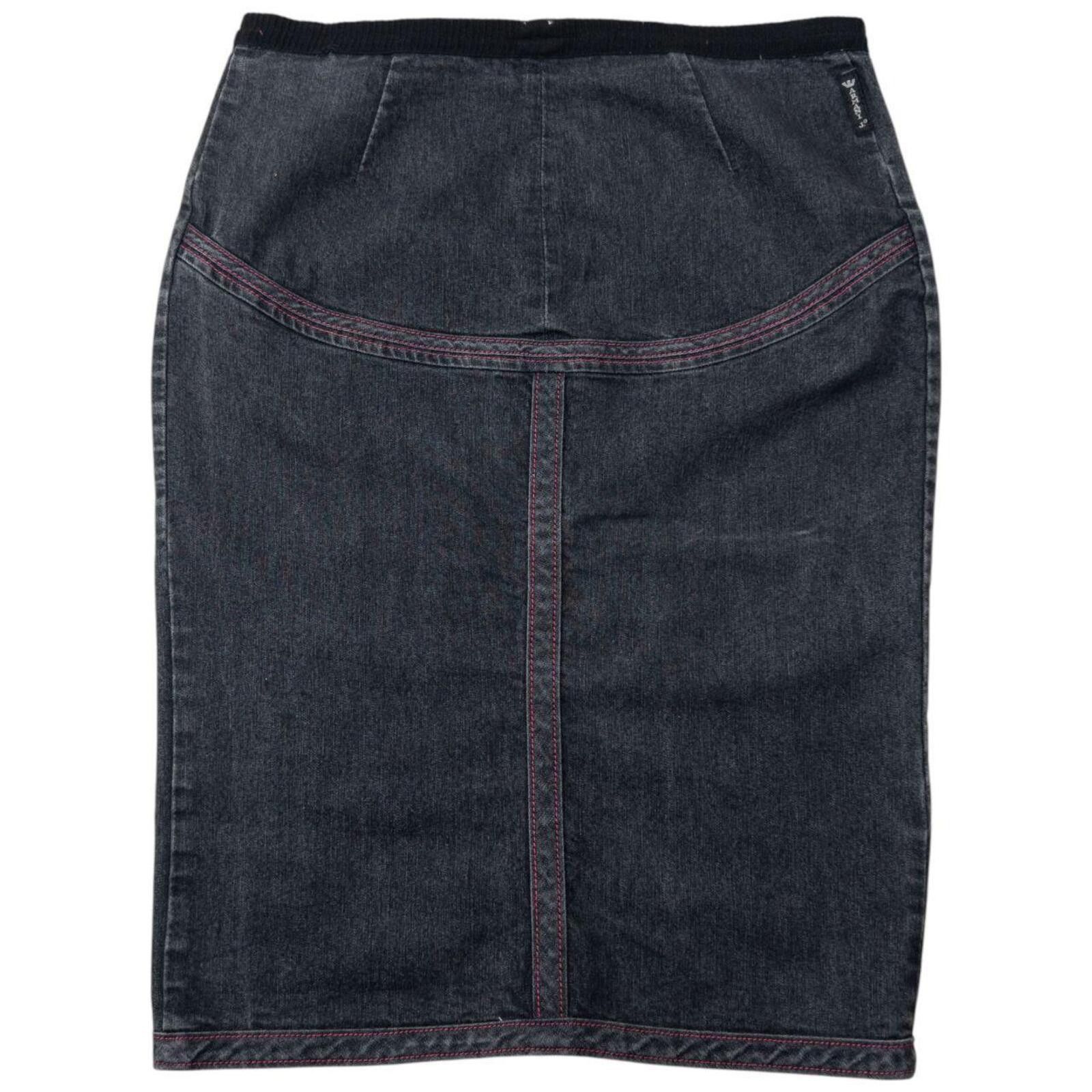 Other Vintage 2000s Armani Jeans Denim Skirt Womens Size W32 Size 36" / US 14 / IT 50 - 2 Thumbnail