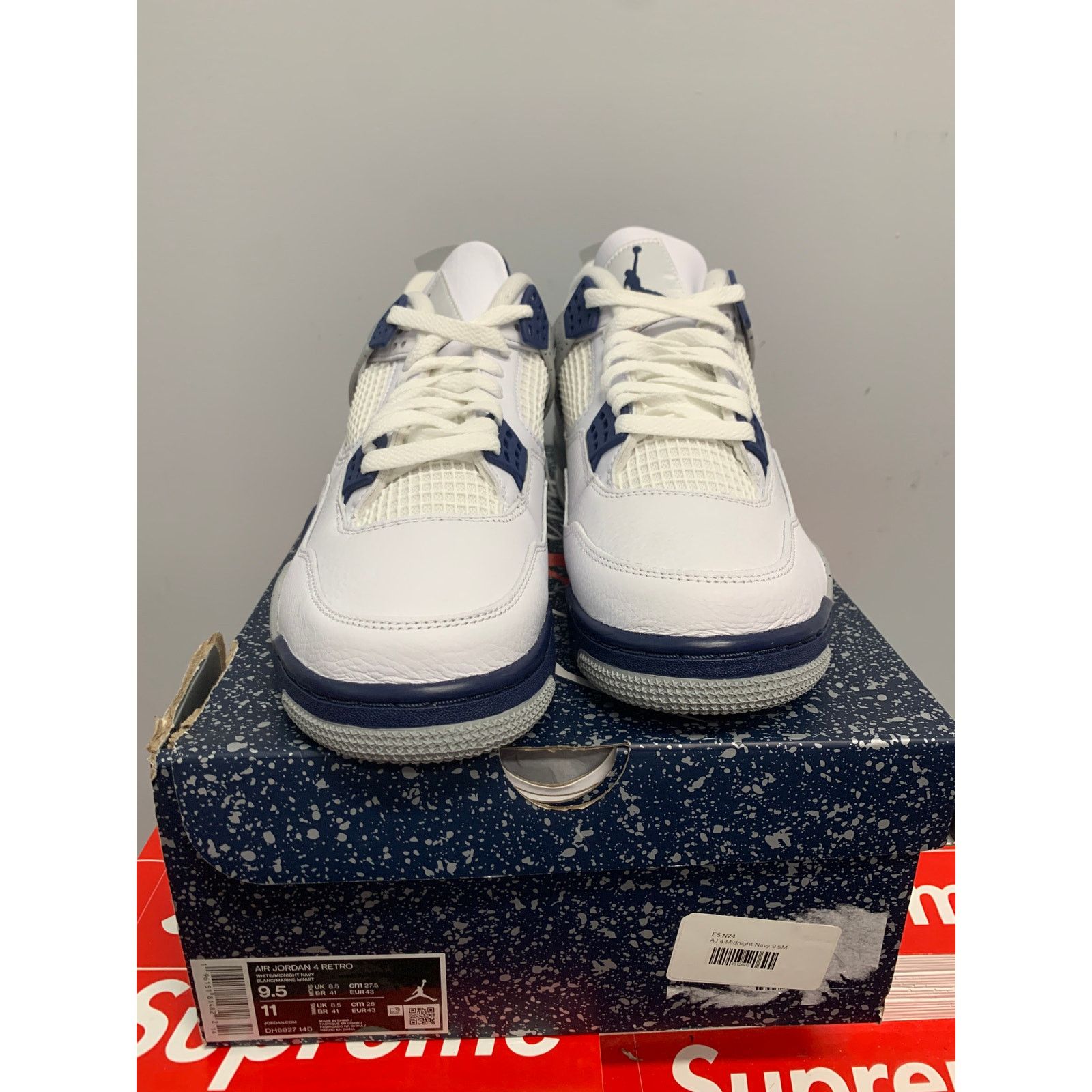 Nike Nike Air Jordan 4 Retro Midnight Navy Size 9.5 NEW SHIPS NOW Size US 9.5 / EU 42-43 - 2 Thumbnail