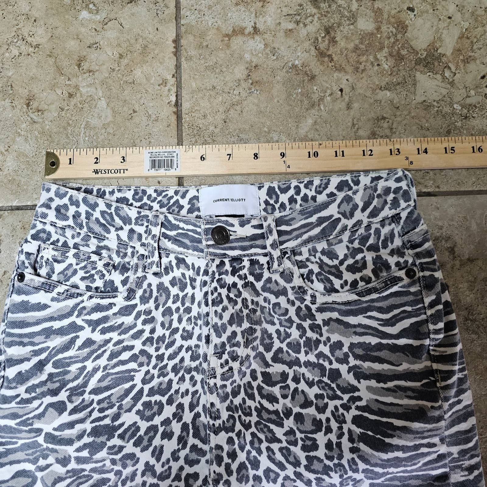Current/Elliot Current/Elliott Stiletto Leopard Skinny Jeans Size 25 Size 25" / US 0 / IT 36 - 5 Thumbnail