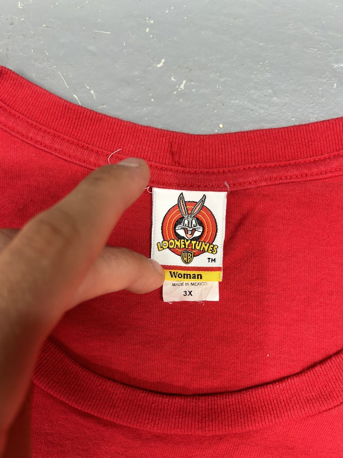 Vintage × Warner Bros Crazy Vintage 90s Essential Red Tweety Bird Tee Shirt Looney Size US XXL / EU 58 / 5 - 3 Thumbnail