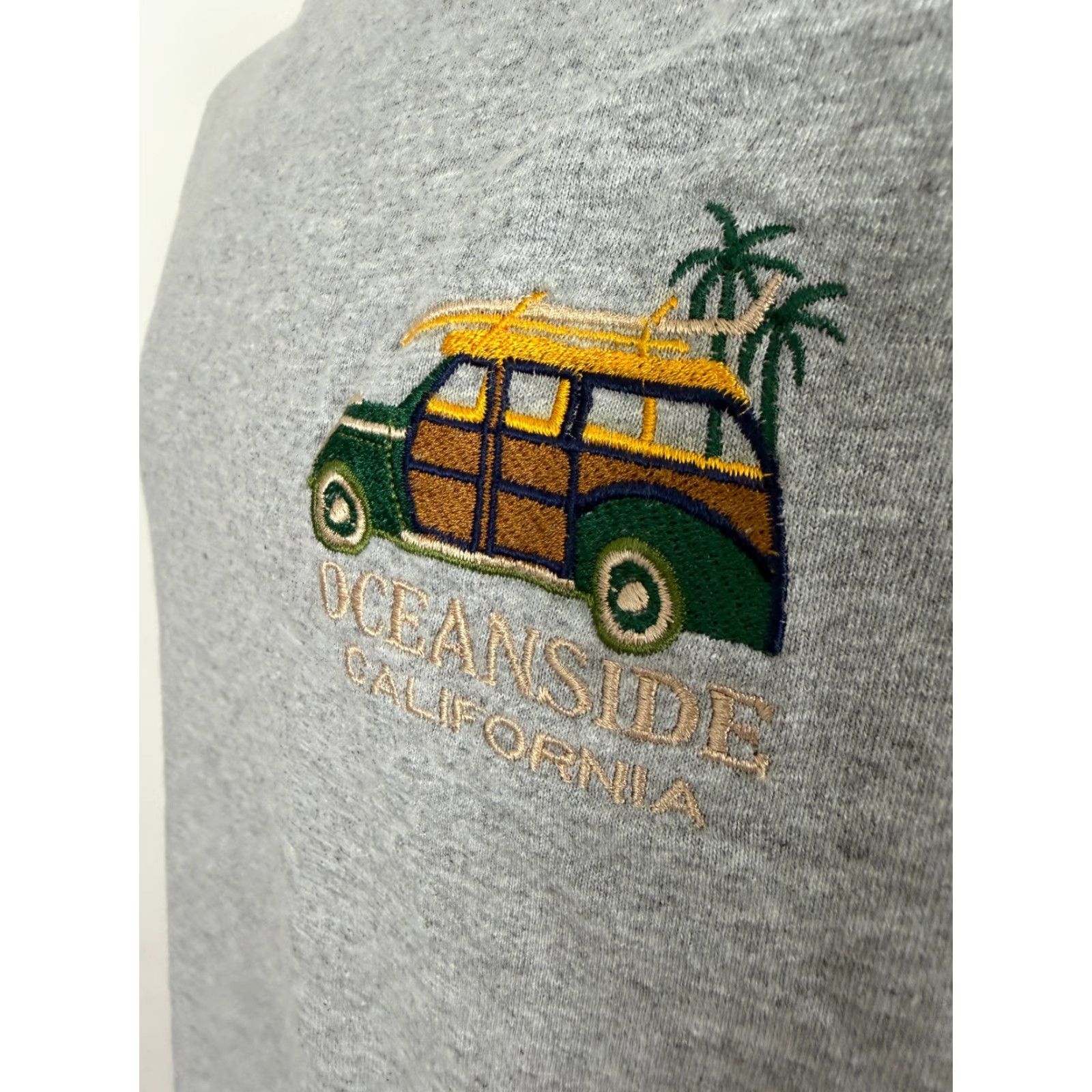 Vintage Oceanside California Shirt Medium Embroidered Surf Beach Travel Woody Wagon Car Size US M / EU 48-50 / 2 - 6 Thumbnail
