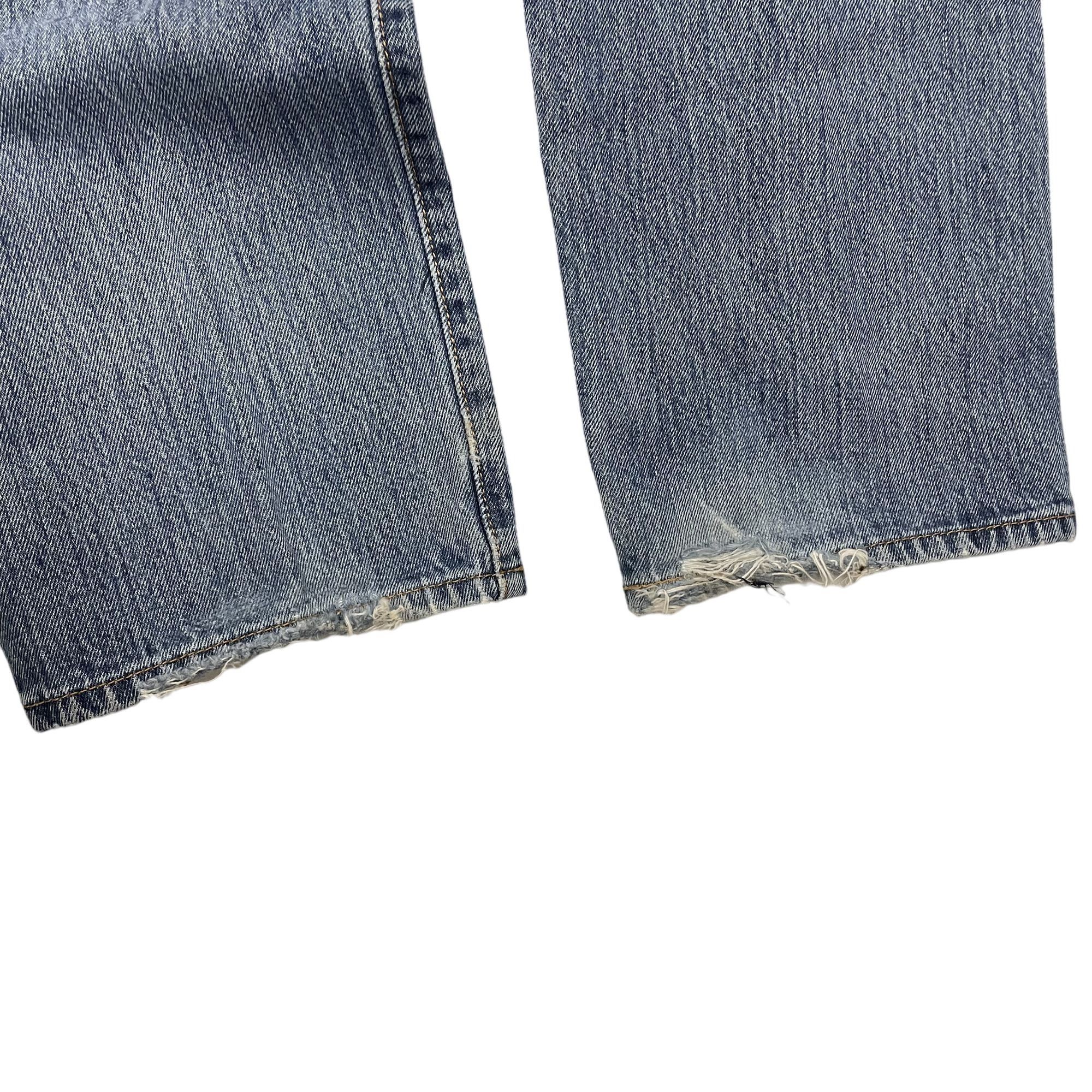 Levi's Y2K Levis 501 XX DISTRESSED Blue Jeans FRAYED Pants Size US 34 / EU 50 - 10 Thumbnail