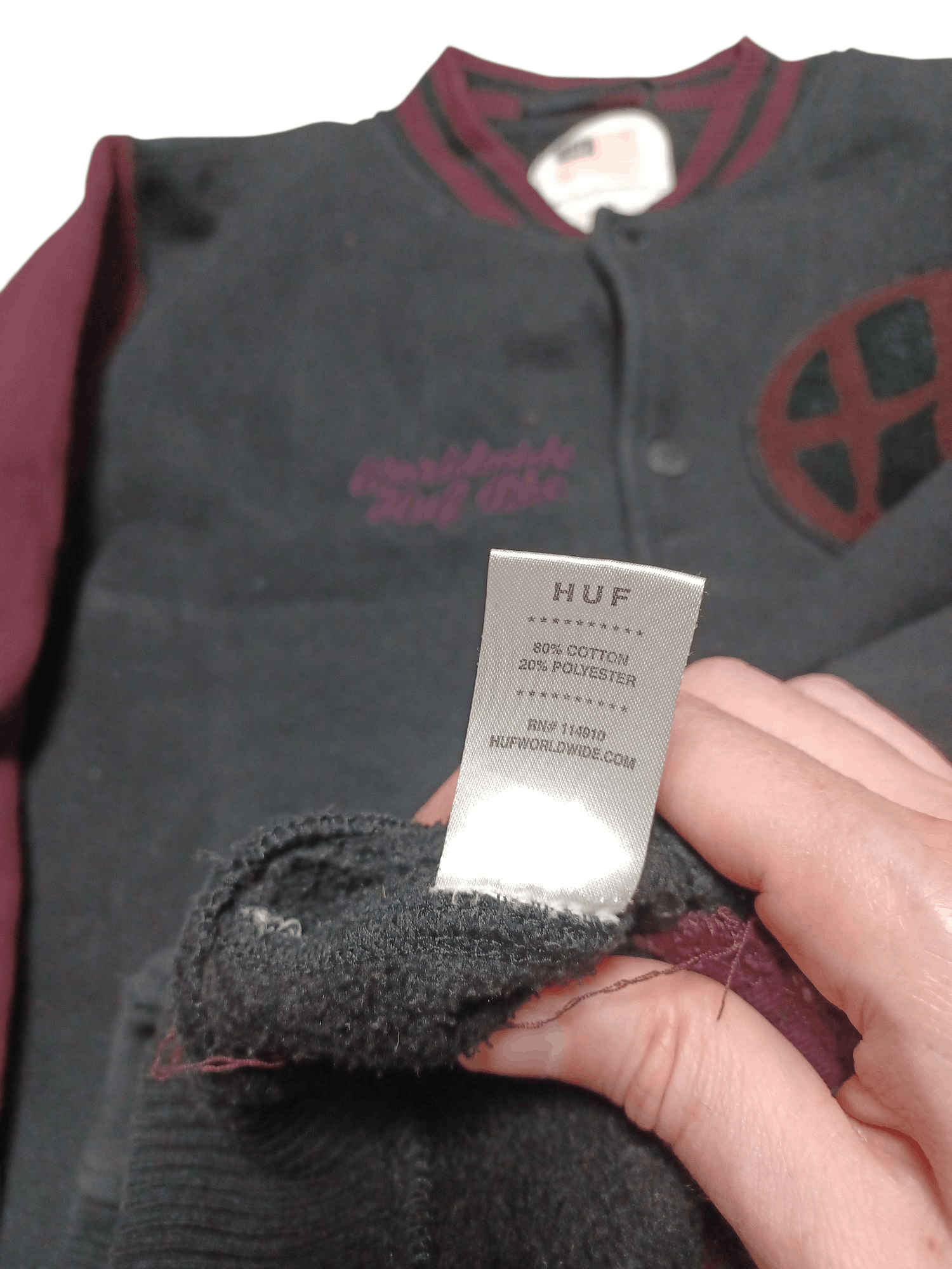 Huf HUF WORLDWIDE SK8 SKATEGANG COTTON BOMBER JACKET Size US L / EU 52-54 / 3 - 5 Thumbnail