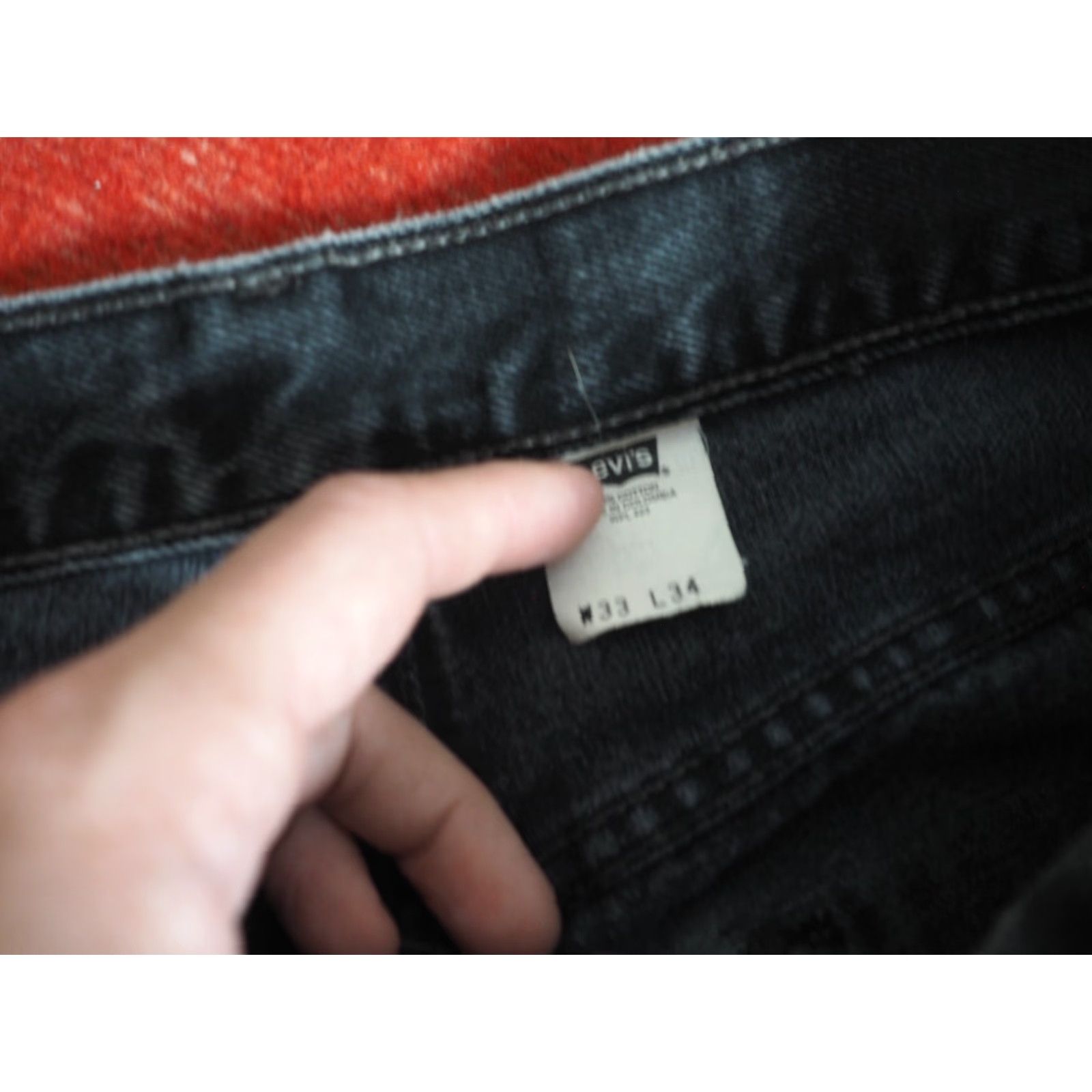 Levi's VTG Levi's 501 Jeans Denim 32x33 Black Faded Button Fly Mens 90s Grunge Straight Pants 501 Series Size US 32 / EU 48 - 6 Thumbnail