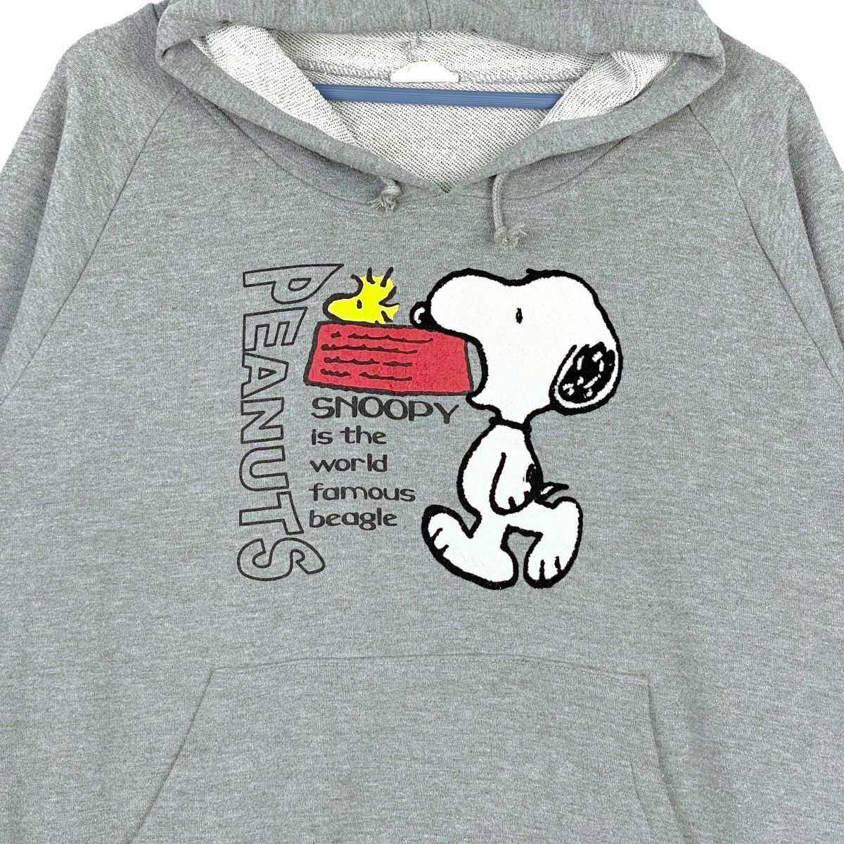 Peanuts × Vintage Vintage Peanuts Snoopy Printed Hoodie Gray Pullover Size US L / EU 52-54 / 3 - 4 Thumbnail