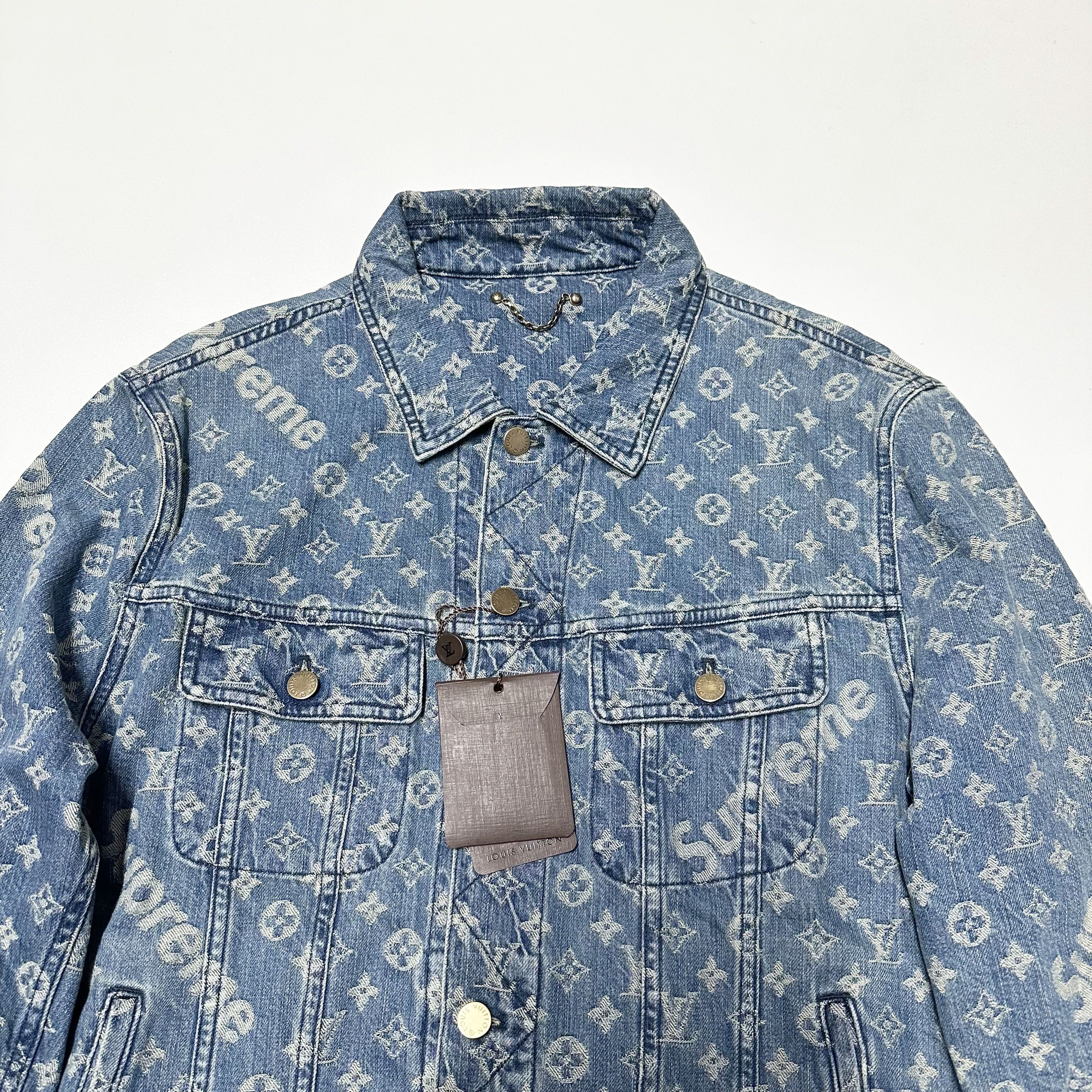 Louis Vuitton × Supreme Louis vuitton Supreme 54 mens monogram denim trucker jacket Size US L / EU 52-54 / 3 - 2 Thumbnail