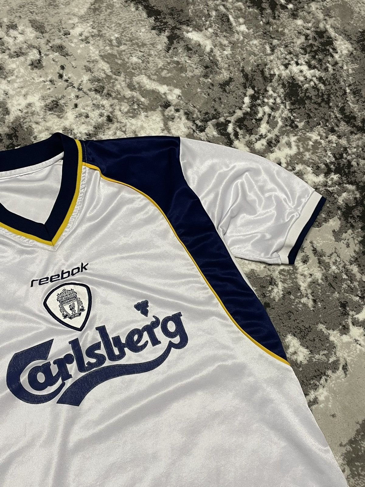 Reebok × Vintage Vintage 2001 Liverpool Reebok Away Jersey Size US L / EU 52-54 / 3 - 9 Thumbnail
