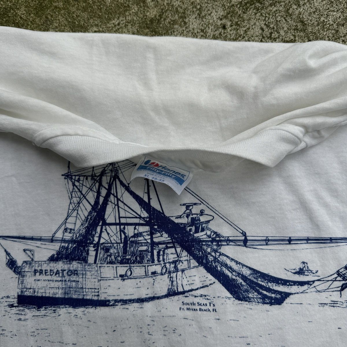 Vintage Thrashed Faded Distressed Sailboat Shirt ERD Grunge Chrome Size US XL / EU 56 / 4 - 5 Thumbnail