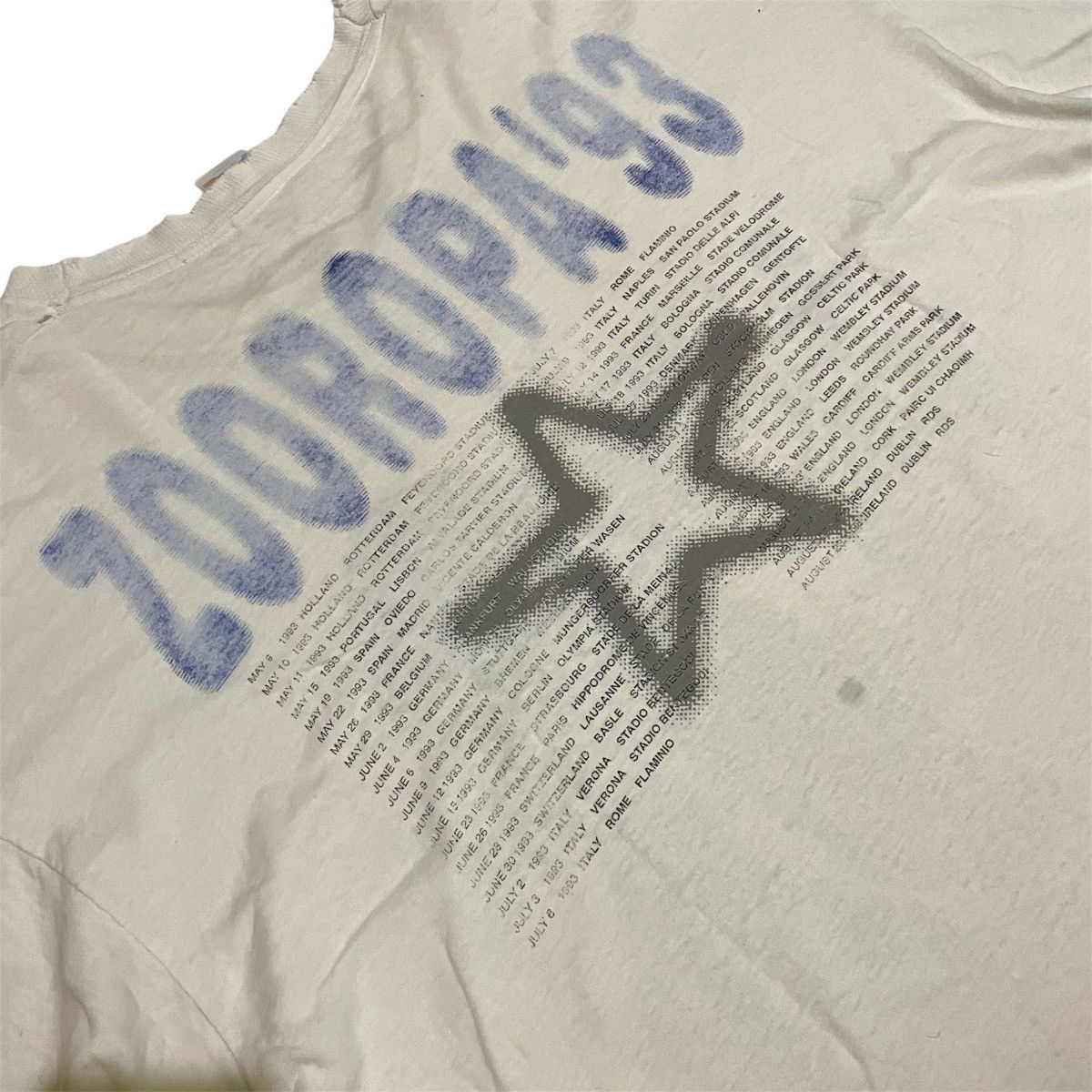 Band Tees × Vintage Vintage 1993 U2 Zooropa Tour Size US XL / EU 56 / 4 - 6 Thumbnail