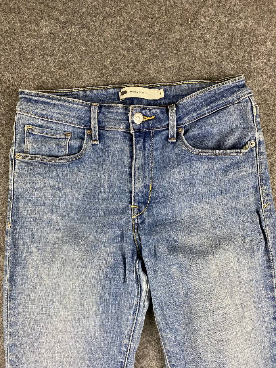 Levi's levis ladies mid rise skinny distressed denim Size 30" / US 8 / IT 44 - 10 Thumbnail
