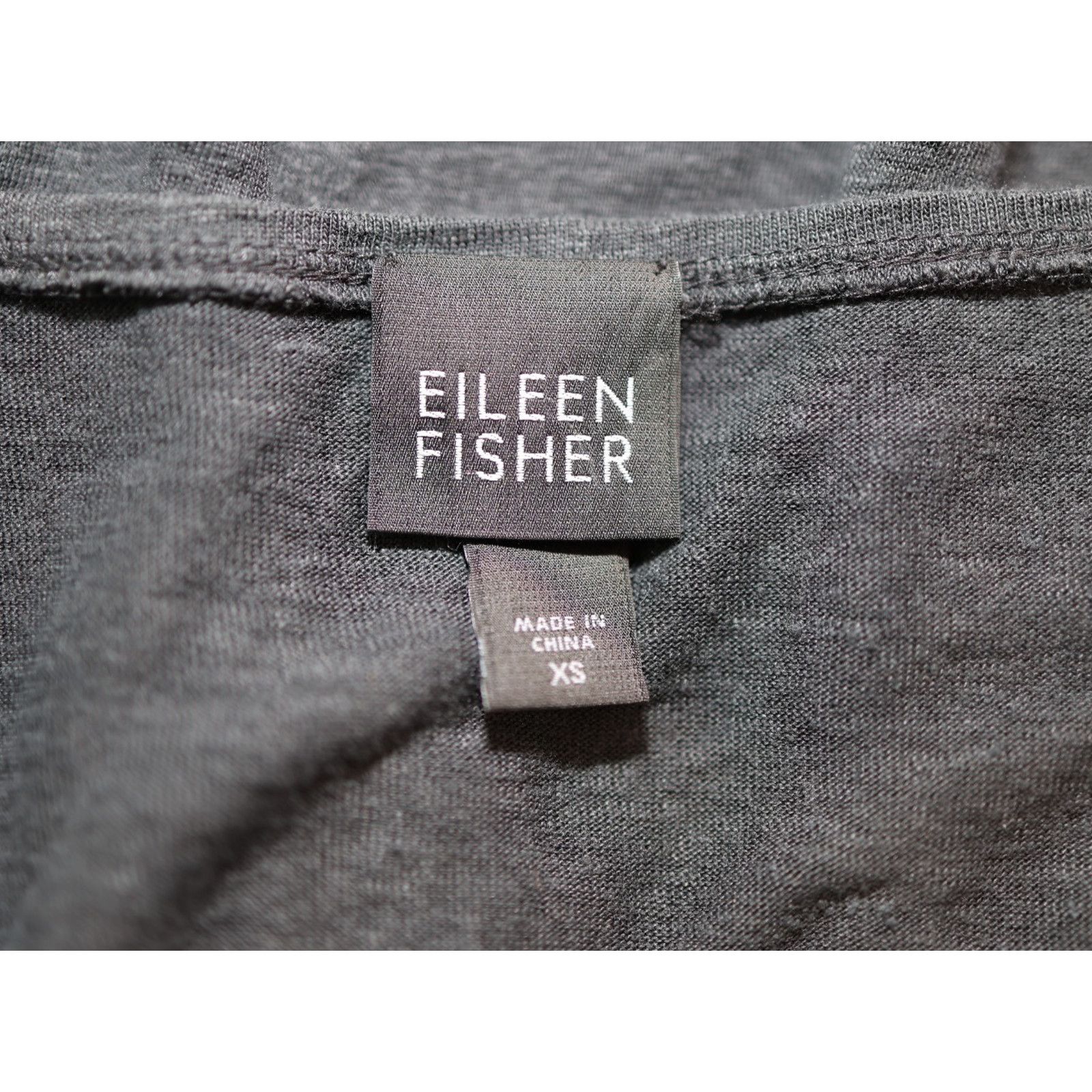 Eileen Fisher EILEEN FISHER Black 100% Linen Round Neck Tunic Dress Sz XS Size XS / US 0-2 / IT 36-38 - 4 Thumbnail
