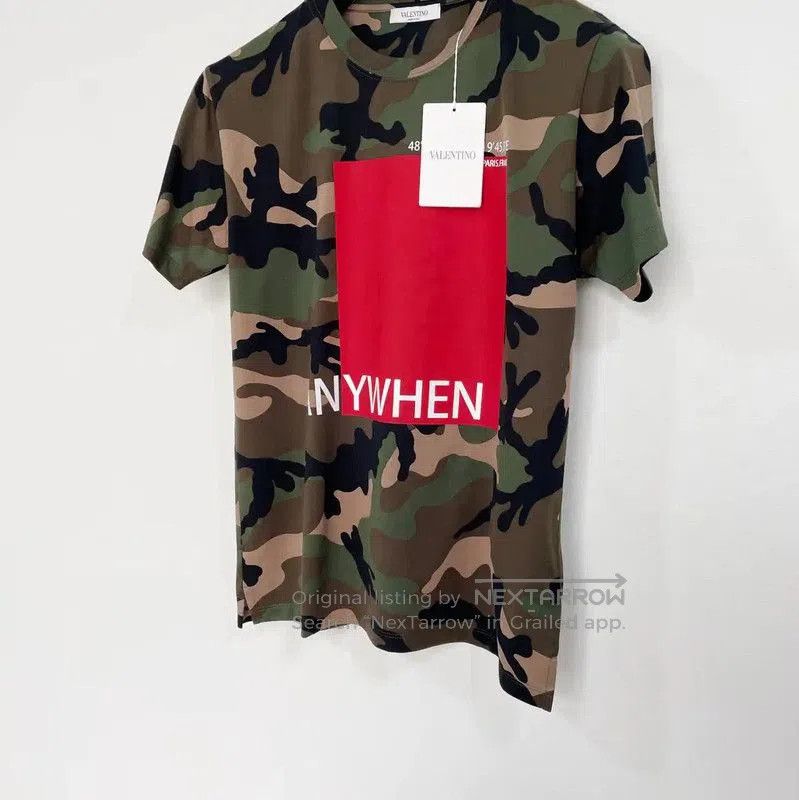 Valentino Valentino Camouflage Print Short Sleeve T-Shirt . Size US S / EU 44-46 / 1 - 3 Thumbnail